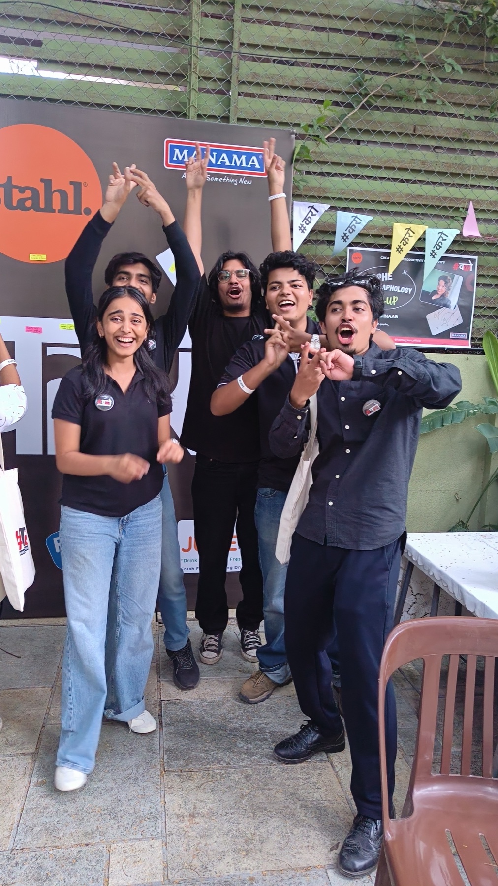 Shardul and the team during on-ground event execution