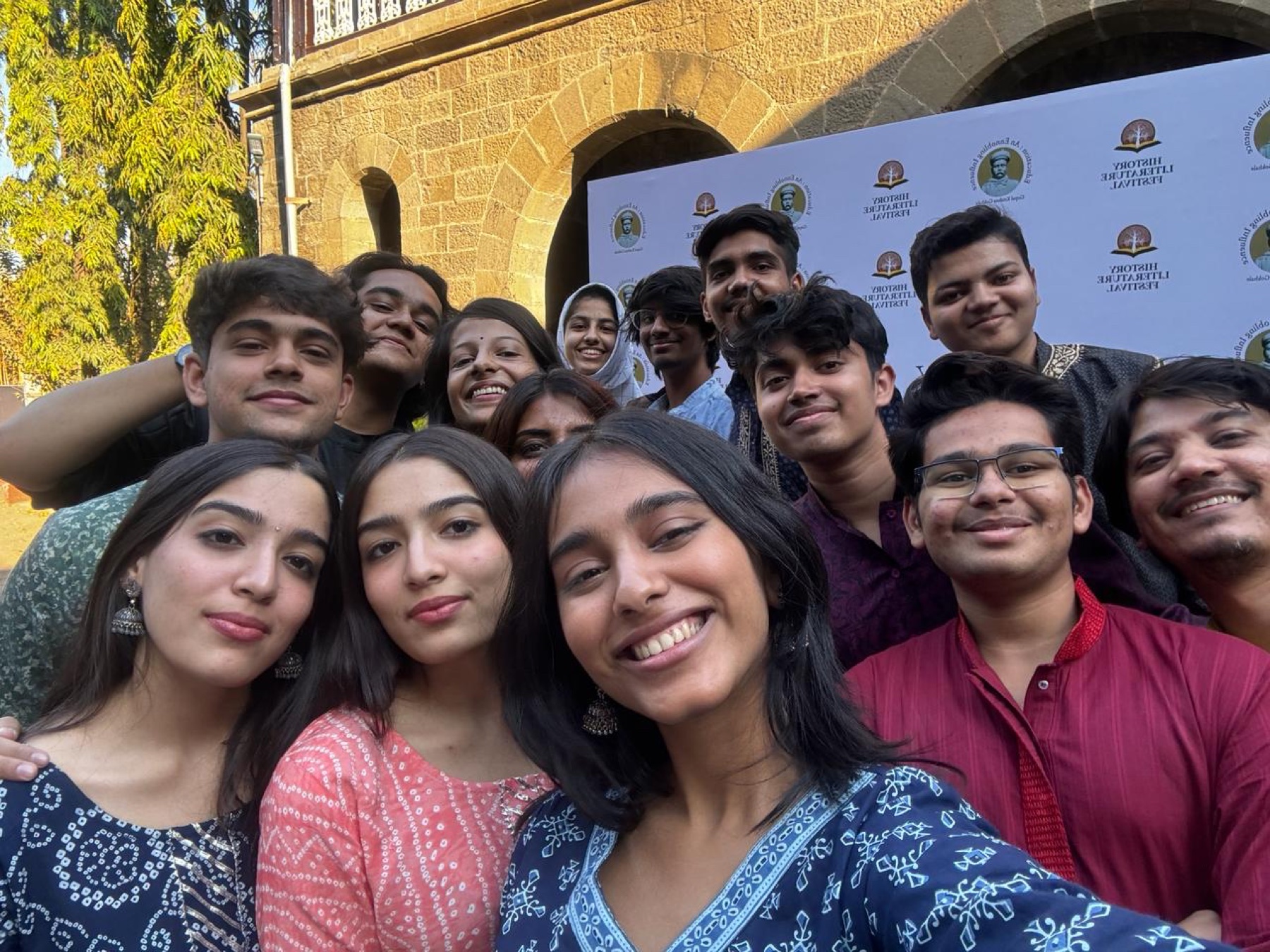 The team at History Lit Fest after the distribution campaign