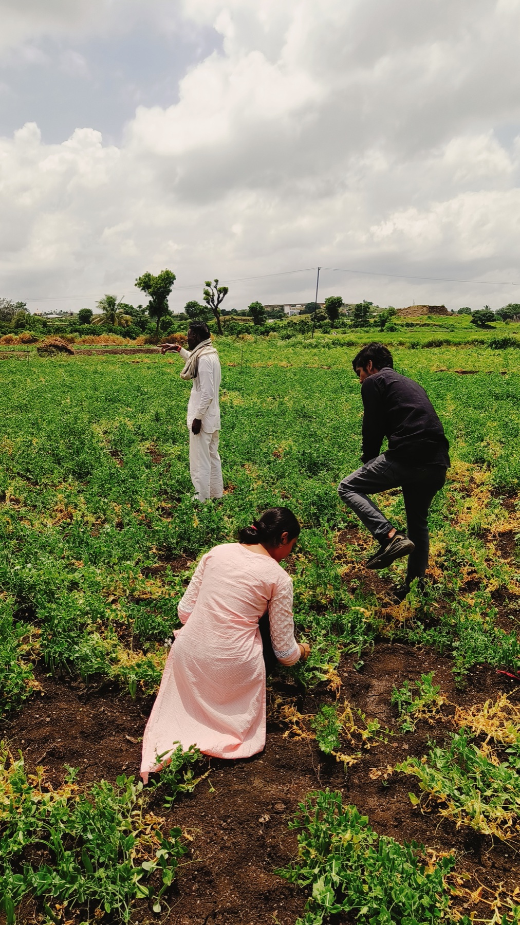 Field interview with a farmer in Maharashtra